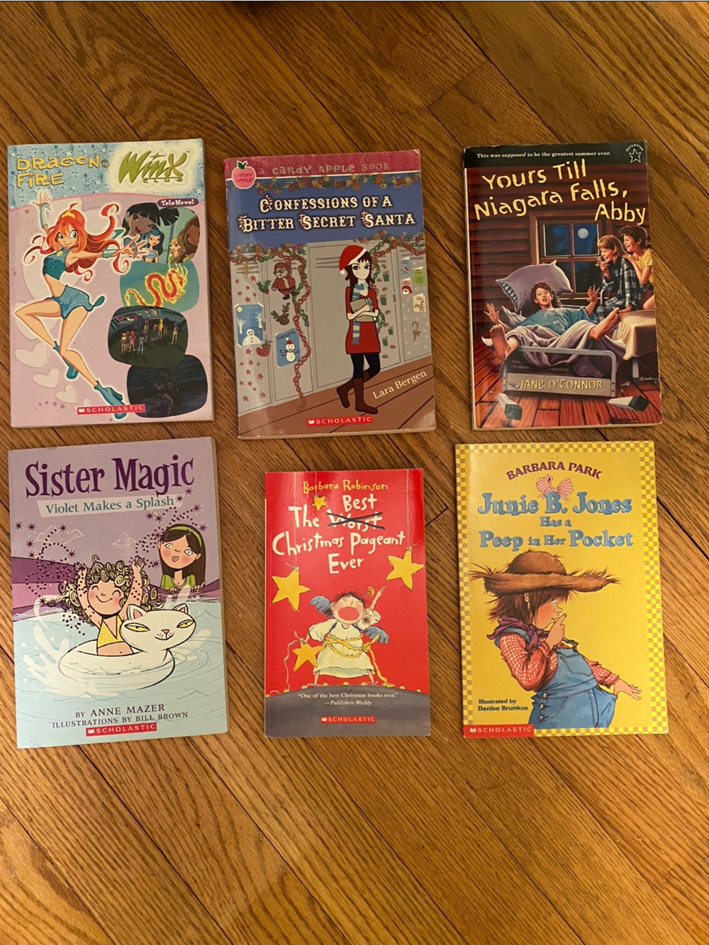 Scholastic Kids Book Lot - Yellow, Red, Purple, Pink, Blue, Brown